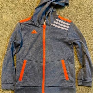ADIDAS Kids Full-Zip Hoodie. Size 6 New
